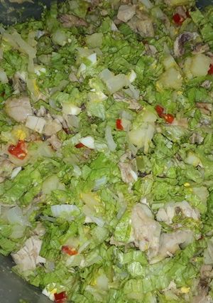 Una foto de Ensalada de ave