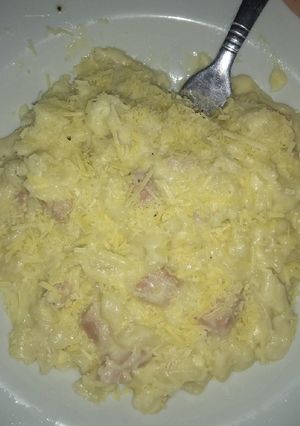 Una foto de Pastas con salsa bechamel y pollo #pastasexpress