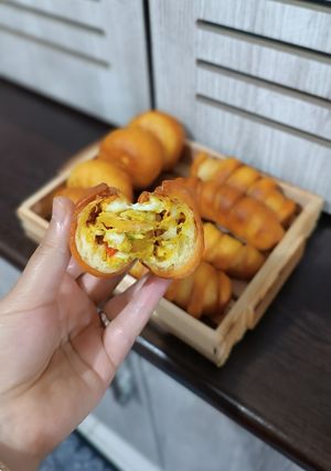 عکسی از دستور پیراشکی مرغ خونگی