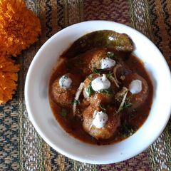 A picture of Kanchkolar Kofta Curry.