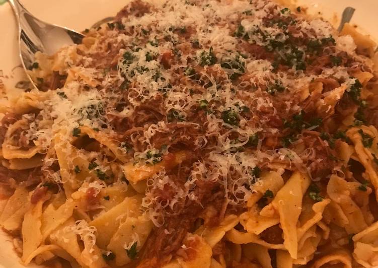 Steps to Make Perfect Instant pot Lamb Ragu