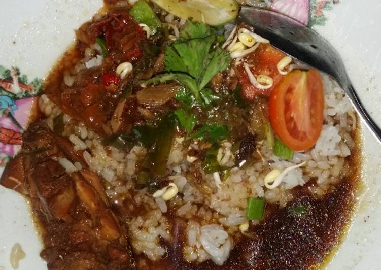 makanan Rawon ayam Anti Gagal