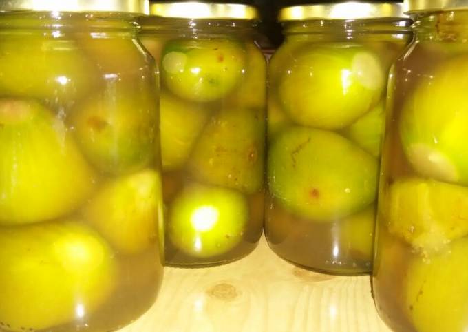 Higos en almíbar