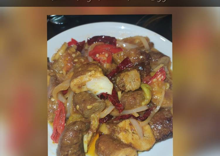 Stir Fry Fried Fish Eggs 🐟