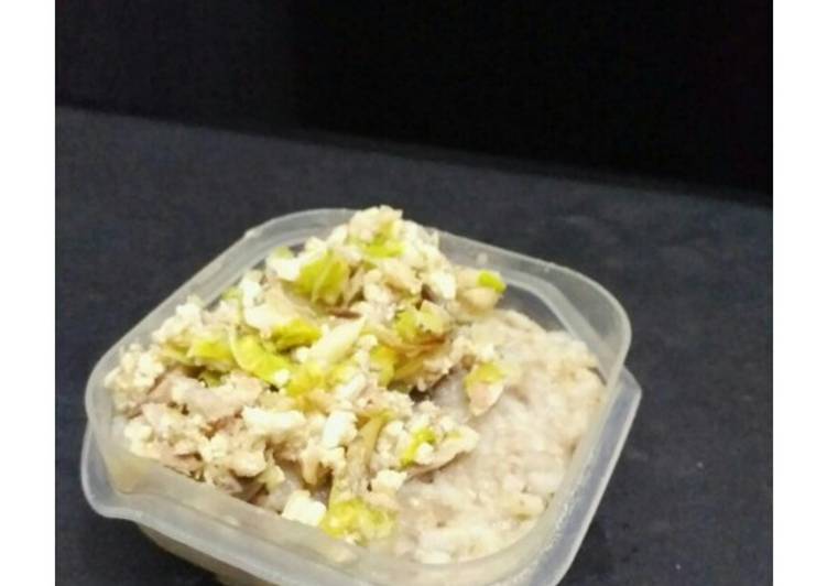 Resep 21. MPASI 8m+ : Nasi tutug ati sapi mix ikan kembung tahu sawi, Bikin Ngiler