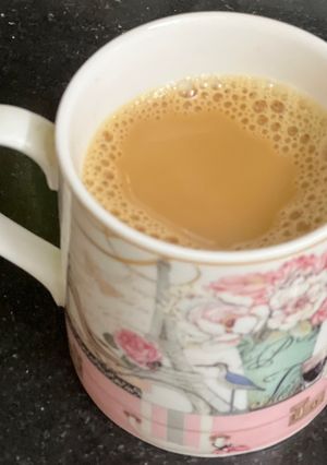A picture of Haldi + Adrak + Pudina + Gud Ki Healthy Chai ☕️.