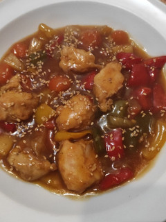 Una foto de Pollo Agridulce