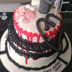 A picture of Nurse vanilla cake#festivecontest nairobieast#authorsmarathon.