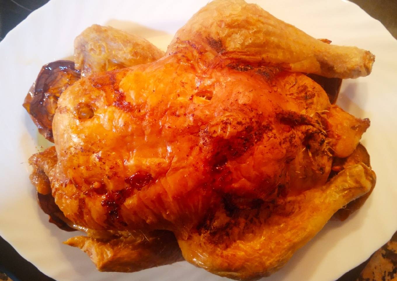 Pollo asado afrutado