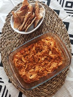 Una foto de Pulled chicken