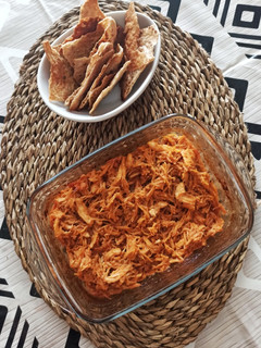 Una foto de Pulled chicken
