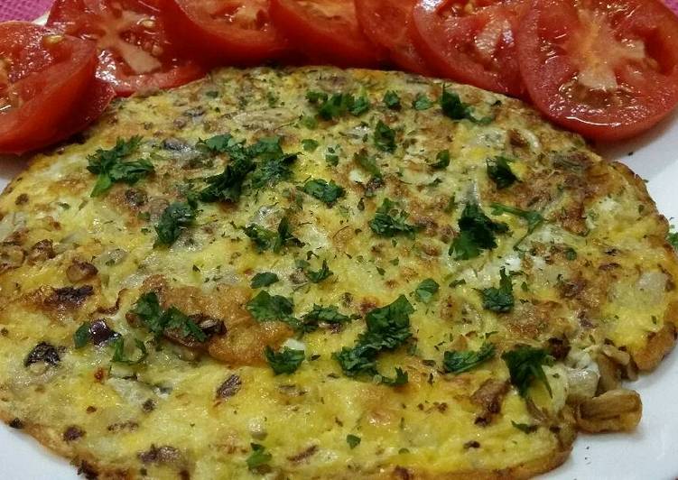 Steps to Prepare Speedy Mushroom Omelette..#healthyjunior