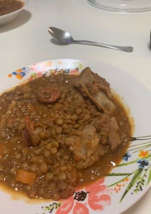Una foto de Lentejas con chorizo