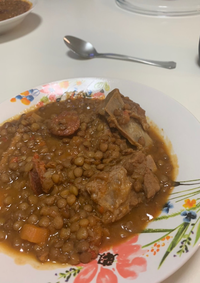 Una foto de Lentejas con chorizo