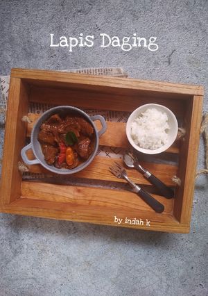 Foto resep Lapis Daging Simple ala Rumah Kami