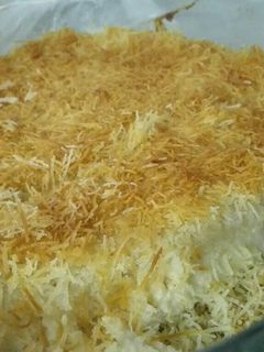 صورة لوصفة كنافة القشطة
