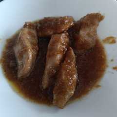 Una foto de Pollo a la soja y miel