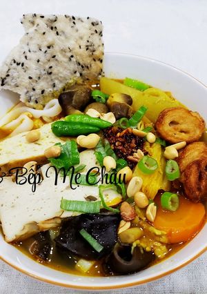 Hình của món Mì Quảng chay.