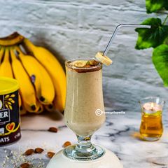 A picture of Healthy Oats Banana Smoothie| Healthy breakfast | weight loss.