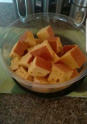 A picture of Carrot sponge cake.