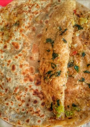 A picture of Aloo Methi ka Paratha.