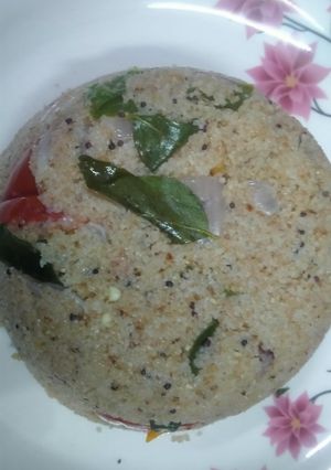 A picture of Broken Wheat Upma.
