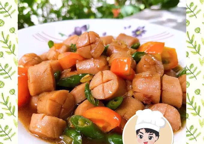 Resep Sosis Pedas Manis Masak Tumis Oleh Endra Kitchen Cookpad