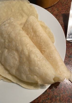 Una foto de Tortilla de maíz