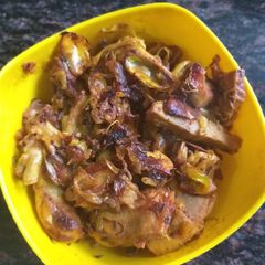 A picture of Kathal ki sabzi (jack fruit veg).