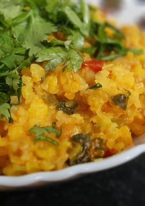 A picture of Dalia pulao.