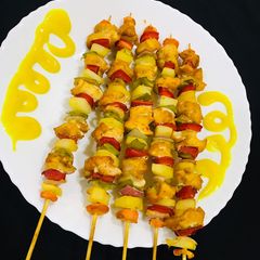 A picture of Chicken skewers.
