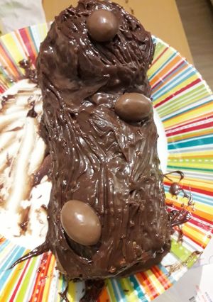 Une photo de Bûche ganache Schoko-Bons