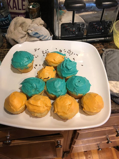 A picture of Amazing moist vanilla cupcakes with buttercream frosting!.