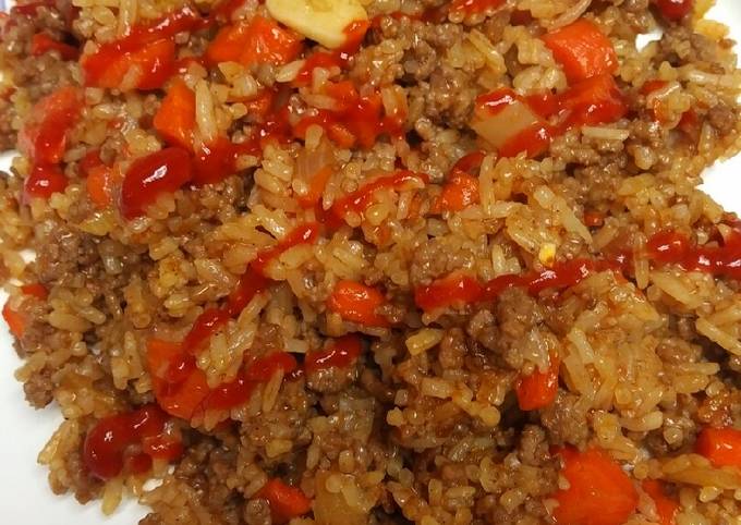 Recipe of Speedy Fried Rice with Beef
