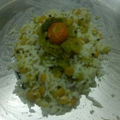 A picture of Bottle gourd rice.