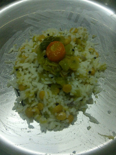 A picture of Bottle gourd rice.