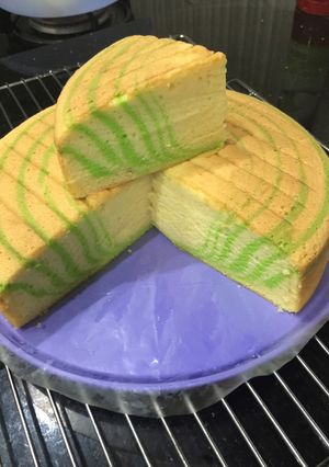 Foto resep *cake zebra putel*