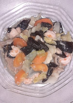 Foto resep Capcay kuah udang ayam