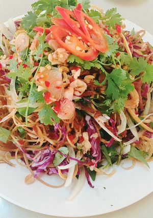 Hình của món Nộm ngũ sắc (gỏi chay).