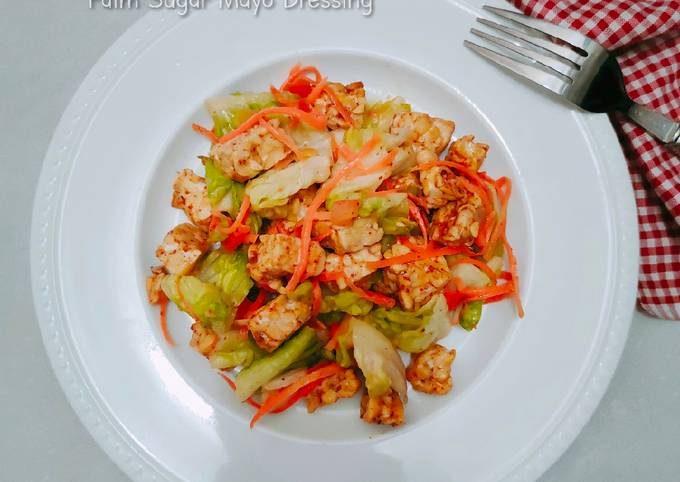 Anti Ribet, Memasak Salad Tempe Palm Sugar Mayo Dressing Anti Gagal