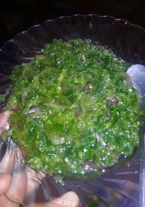 Foto resep Sambal cabe ijo (sambalado ijau)