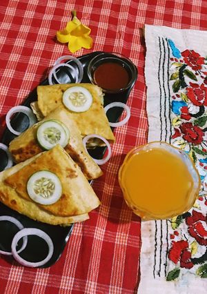 A picture of Healthy Fish Quesadilla.