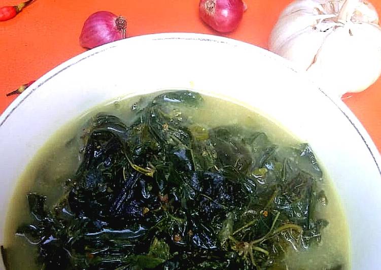 Resep Lodeh daun singkong dan lembayung Anti Gagal