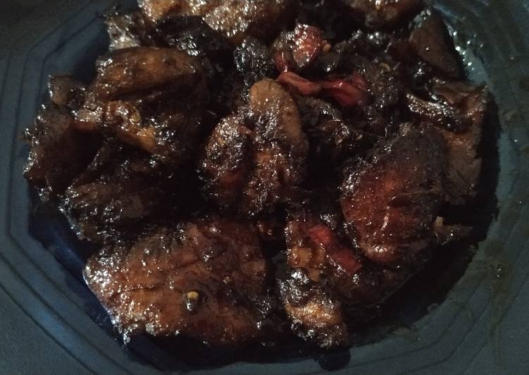 Ikan goreng kecap (paling simpel)