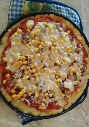 Gluténmentes pizza recept fotója
