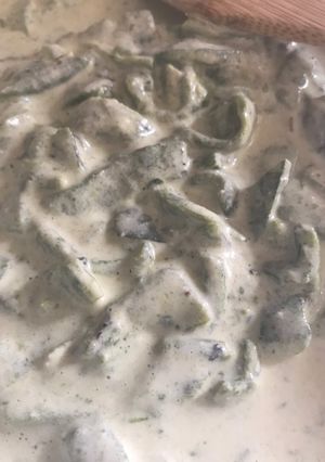 Una foto de Rajas con crema