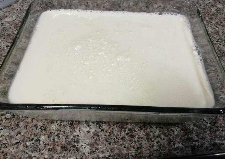 Easiest Way to Prepare Homemade Powder milk yogurt