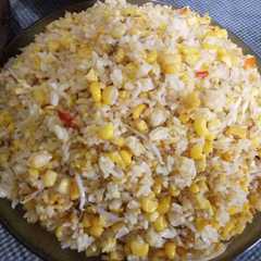 A picture of Nasi goreng jagung manis.