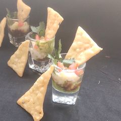 Papdi chat shots A picture of Papdi chat shots.