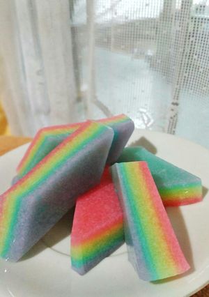Foto resep Puding Rainbow